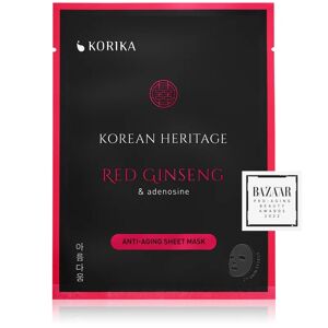 KORIKA Korean Heritage Red Ginseng & Adenosine Anti-aging Sheet Mask anti-wrinkle face sheet mask Red Ginseng