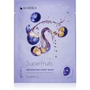 KORIKA SuperFruits Blueberry - Detoxifying Sheet Mask detoxifying face sheet mask Blueberry 25 g