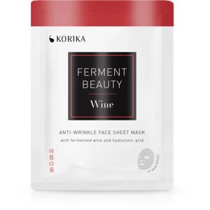 KORIKA FermentBeauty Anti-wrinkle Face Sheet Mask with Fermented Wine and Hyaluronic Acid anti-wrinkle sheet mask with fermented wine and hyaluronic acid 20 g
