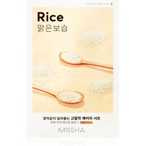 Missha Airy Fit Rice refreshing and purifying sheet mask 19 g