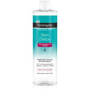 Neutrogena Skin Detox micellar cleansing water for waterproof make-up 400 ml