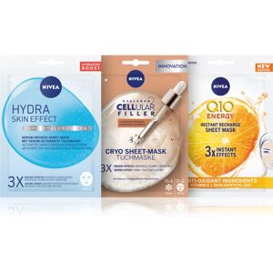 NIVEA Tripack sheet mask 3 ks(economy pack)