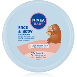 Nivea Baby Soft moisturising cream for face and body 200 ml