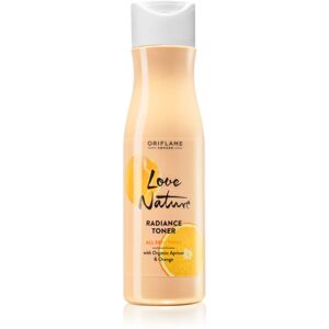 Oriflame Love Nature Organic Apricot & Orange brightening face toner for hydration and pore minimising 150 ml