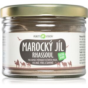 Purity Vision Rhassoul Moroccan clay for making face masks, scrubs, soaps and shampoos 450 g