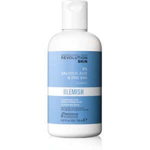 Revolution Skincare Blemish 2% Salicylic Acid & Zinc BHA cleansing exfoliator for problem skin, acne 150 ml