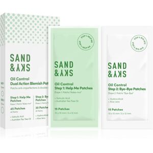 Sand & Sky Oil Control Dual Action Blemish Patches topical acne treatment 75 pc