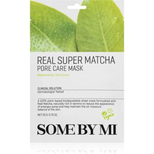 Some By Mi Daily Solution Super Matcha Pore Care nourishing sheet mask to tighten pores and mattify the skin 20 g