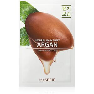 The Saem Natural Mask Sheet Argan brightening sheet mask with moisturising effect 21 ml