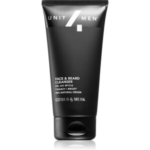 Unit4Men Face & Beard Cleanser Citrus&Musk wash gel for face and beard 150 ml