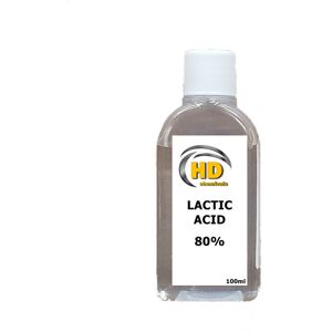 HD Chemicals LTD (80%, 100ml) Lactic Acid Chemical Peel Acne treatment Wrinkles