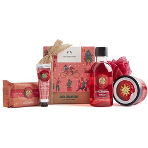 The Body Shop Juicy Strawberry Festive Pampering Essentials Body Yogurt Soap han