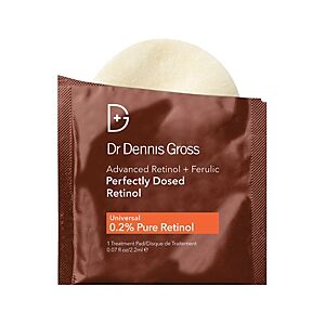 Dr. Dennis Gross Skincare Advanced Retinol + Ferulic Perfectly Dosed Retinol Peel (Universal 0.2% Pure Retinol), Set of 8  - No Color