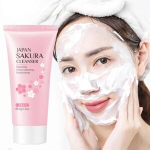 LAIKOU LAlKOU Sakura Gentle Cleansing Facial Cleanser Shrink Pores Deep Clean Oil Control Remove Blackhead Moisturizing Skin Care