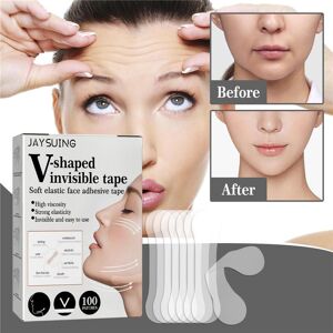 NATAWA 100PCS Invisible V Face Lift Sticker Fade Fine Lines Lift Tighten Jaw Muscle Shaper Patch Shrink Patch Invisible Stickers