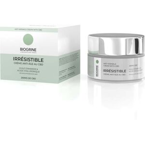 Biogrine IRRESISTIBLE Anti-Aging Face Cream with CBD 250mg CBD-50ml Anti-Wrinkle Care,Extra-Firmness,Combination Skin Rich in Hyaluronic Acid