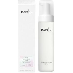 BABOR Deep Cleansing Foam for tired and pale skin, Refreshing cleansing foam for daily facial cleansing, Vegan formula, 1 x 200 ml