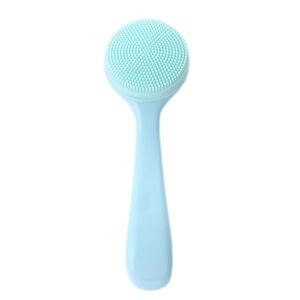 Generic Silicone Manual Facial Cleansing Brush, Skin Friendly Waterproof Face Cleaning Scrubber Exfoliator Cleanser Skin Friendly Face Scrubber for Blackheeads Whiteheads Makeup Residues Removal