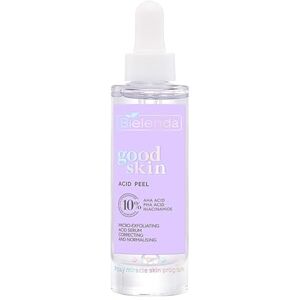 Bielenda Good Skin Acid Peel Korrigierendes und normalisierendes Mikro Peeling Säureserum AHA + PHA Säuren, Niacinamid, 30 g