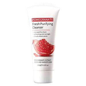 IUNSER Pomegranate Fresh Cleansing Facial Cleanser Deep Cleansing Moisturizing Refreshing Gentle Oil Control Facial Cleanser 100ml Prolong (A, One Size)