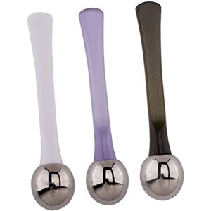 DOITOOL 3pcs Zinc Alloy Massage Spoon Beauty Cosmetics Scoop Metal Spatula Skin Care Spatula Beauty Roller Face Neck Massage Tool Makeup Gadgets Facial Spoon Makeup Tools Eyes