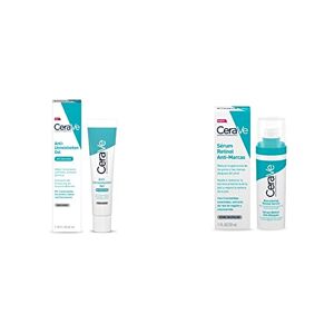 CeraVe Resurfacing Retinol Serum with Ceramides & Niacinamide for Blemish-Prone Skin 30ml & Blemish Control Gel Moisturiser with 2% Salicylic Acid & Niacinamide for Blemish-Prone Skin 40ml