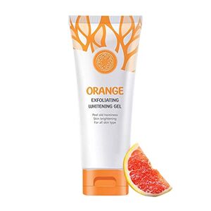 Hujinkan Orange Peeling Gel,remover,orange exfoliating whitening gel,face exfoliator,Gel Face Scrub For Women,Gently Exfoliator For All Skin Types, Moisturizer For Softer Radiant Looking Complexion (1 pc)