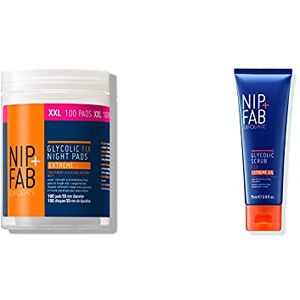 Nip+Fab Glycolic Fix Night Pads Extreme, no colour, XXL, 135ml (100 Pads) & Glycolic Fix Scrub Extreme