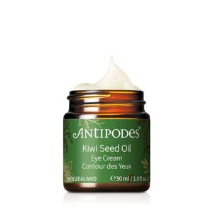 Antipodes Kiwi Seed Oil Eye Cream – with Vitamin C Skincare Ingredient Kiwi Seed Oil – Vegan Eye Cream – Fine Lines, Aging & Dry Skin – 30ml