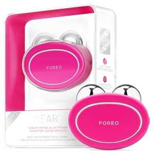 Foreo Bear Smart Microcurrent Face Device - Jaw Excerciser - Immediately Visible Non-Invasive Face Lift - Antiaging - Safe & Painless - Fuchsia