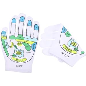 SOESFOUFU 1 Pair Acupressure Printed Gloves Hand Massager Foot Massage Socks Facial Tools Acupressure Tools Ladies Socks Mitts Hand Exfoliator Reusable Massage Board Spa