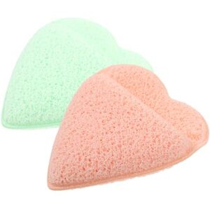 Beaupretty 2Pcs rub Free Sponge The Gloves Water Drop Cleansing Towel Cleaning pad Round Sponge Soak in Water Facial exfoliating Sponge Soft