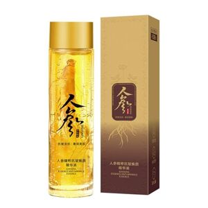 Generic Ginseng Anti Ageing Ginseng Ginseng Extract Liquid Ginseng Extract Original Oil For Moisturizer Collagen Loss Wrinkles 120ml head Dissolving Gel (Yellow, One Size)