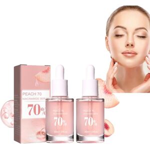 AEbdgdd Niacin Serum, Peach 70% Niacinamide Serum, Daily Clean Beauty, Glow Niacinamide Moisturise Serum, Brightening Hydrating Face Serum Hyperpigmentation Treatment (2 Pieces)