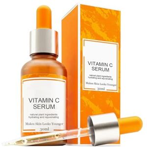 Generic Vitamin C Facial Care To Weaken Fine Lines And Tighten Facial Skin Care 30ml Daily Moisturizer for Face (Orange, One Size)