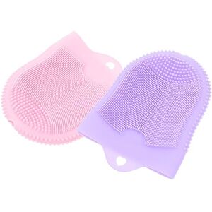 Housoutil 8 Pcs Cleansing Massage Finger Cots Silicone Face Silicone Facial Face Wash Brush Face Washing Brush Face Exfoliator Scrubber Brush Silica Gel Cleaning Pad Miss The Face