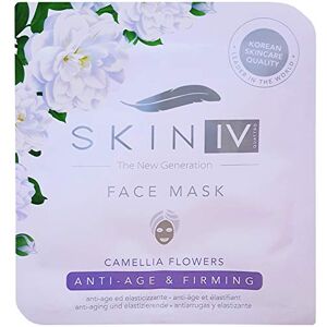 Skin IV Korean Anti-Age & Firming Face Sheet Mask with Camellia Flowers For All Skin Types, 25 ML