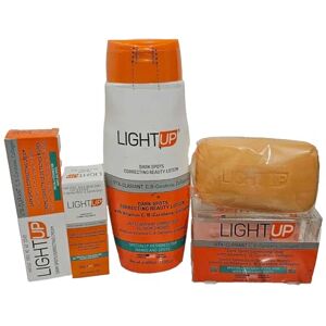 Generic LIGHT UP Dark Spots Correcting Beauty Lotion w/Vitamin C, B 400ml + Serum + Soap + Tube Set