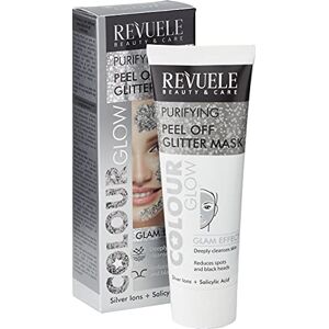 Revuele - Silver Colour Purifying Glam Effect Glow Peel Off Glitter Mask - 80ml