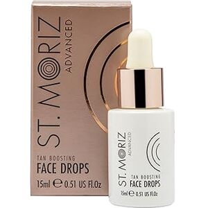 ST. MORIZ St Moriz Advanced Face Tanning Drops Add Bronzing Drops to Skin Care for Custom Gradual Face Tan & Sunkissed Glow With Hydrating Aloe Vera Dermatologically Tested Vegan & Cruelty Free 15ml