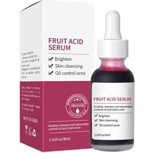 NAOLVE Fruit Acid Face Serum, Hyaluronic Acid Serum, Shrink Pores Fruit Acid Essence Liquid, Exfoliating Serum, Anti Aging Moisturizing Serums, Reduces Redness, Irritation, Fine Line, Smooth Skin