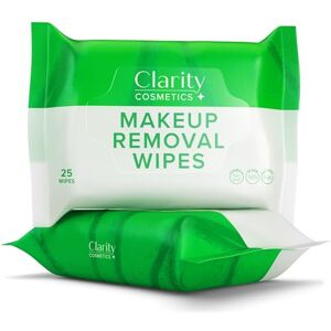 Clarity Cosmetics Makeup Wipes - Makeup Remover Face Wipes, Makeup Remover Wipes for Daily Facial Cleansing to Remove Dirt, Make Up Remover Wipes for Face Oil and Make Up, Face Wipes for Women, Vegan & Simple Wipes