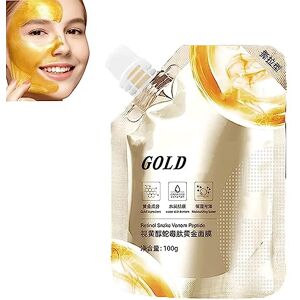 PICKX Retinol Snake Venom Gold Mask, Rejuvenating Peel-Off Mask, Anti-Aging Gold Face Mask, Deeply Cleans Moisturizing Skin (1PC)