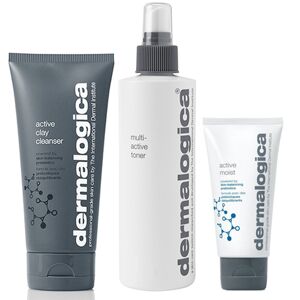 Dermalogica Active Clay Cleanser 150ml, Multi-Active Toner 250ml & Act