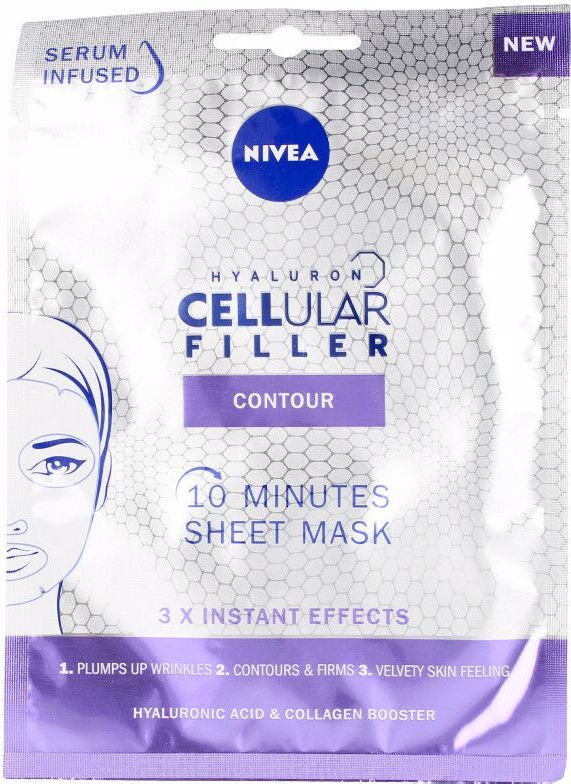 Photos - Facial Mask Nivea Hyaluron Cellular Filler anti-age mascarilla facial 1 u 