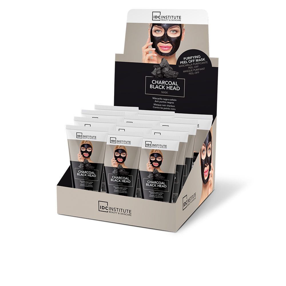 Photos - Facial Mask Idc Institute Charcoal black head mask tube 60 ml