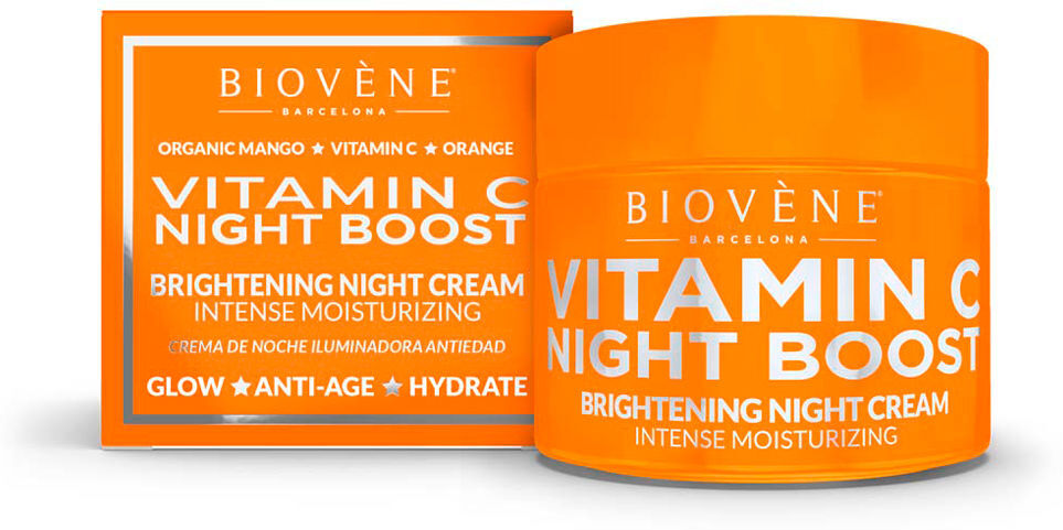 Photos - Cream / Lotion Biovene Vitamin C Night Boost brightening night cream intense moisturizing