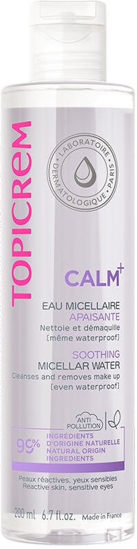 Photos - Facial / Body Cleansing Product Topicrem CALM+ soothing micellar water 200 ml 