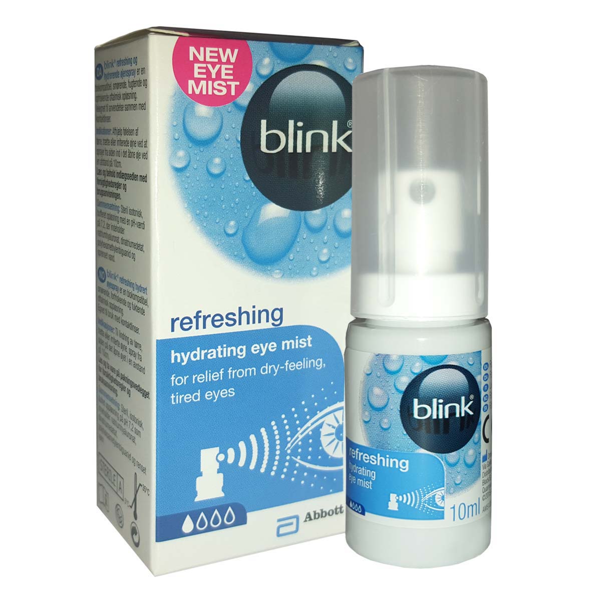 AMO Blink Refreshing Eye Mist (10ml), Biocompatible Lubricating Spray