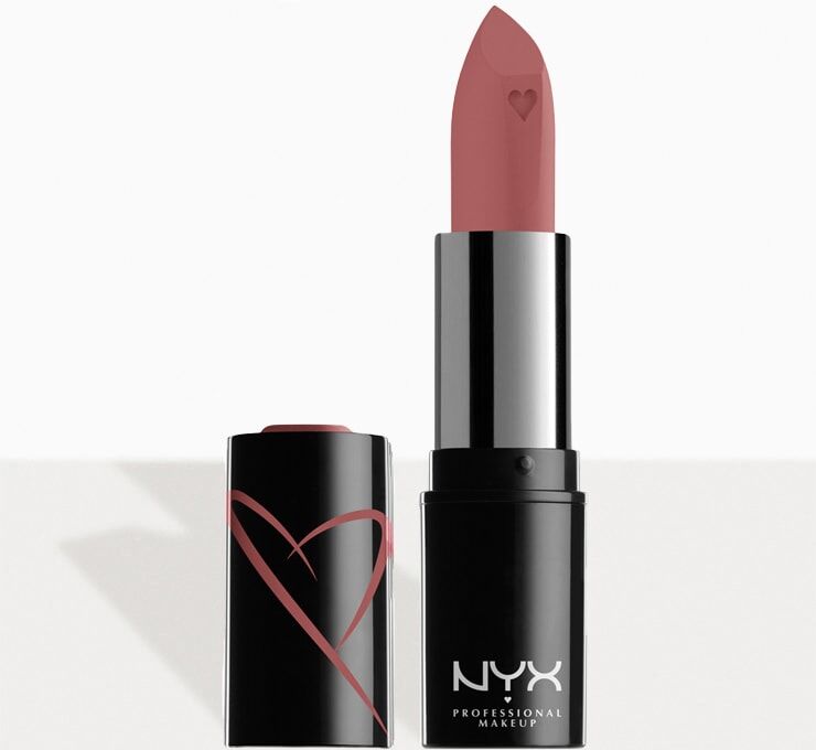 NYX PMU Shout Loud Satin Lipstick Rose Pink Nude Chic